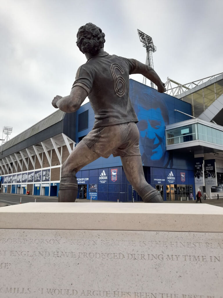 Kevin Beattie status outside Portman Road